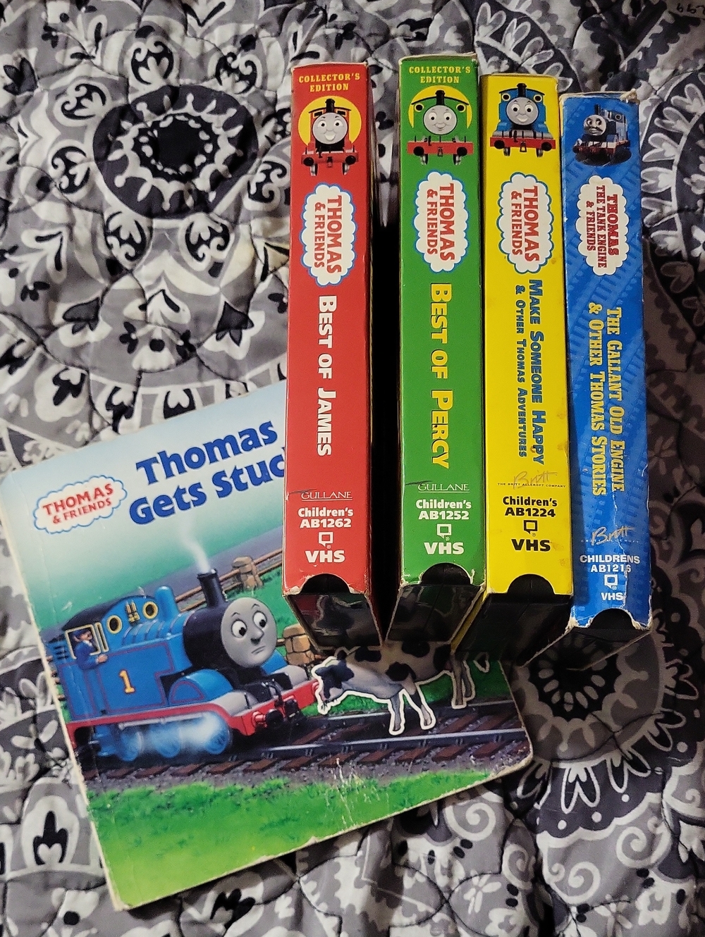 Thomas & Friends VHS Set Lot With Book
